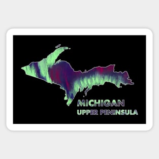 Michigan - UP - Northern Lights Sticker